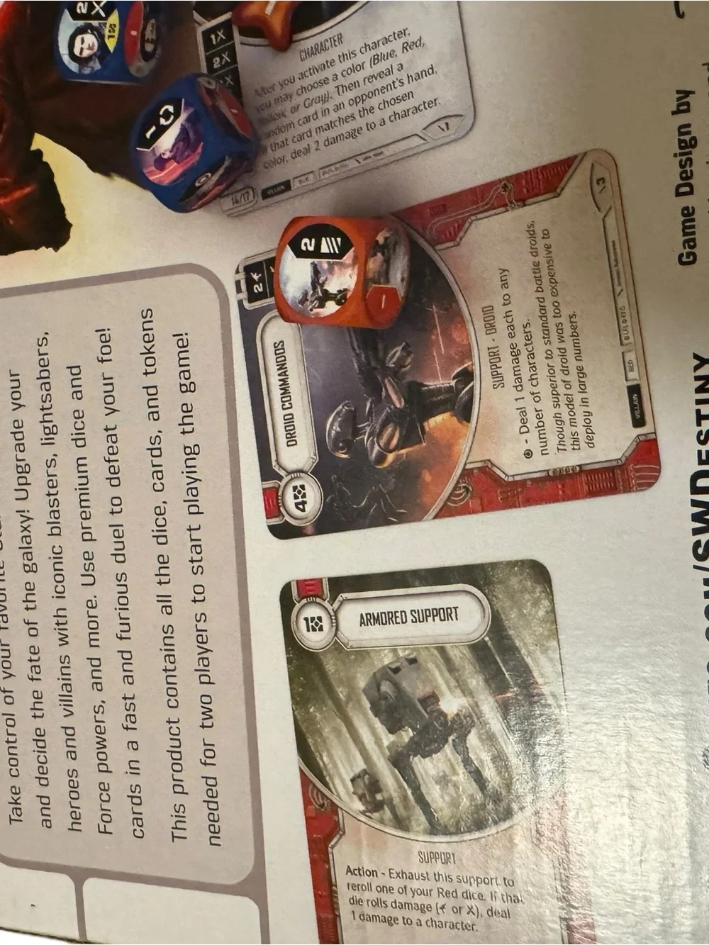 Star Wars Destiny Two-Player Game - White Box with Rey Artwork